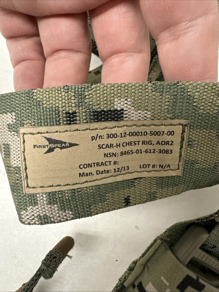 First Spear 7.62 MOLLE Chest Rig AOR2 NSW SEAL Team DEVGRU