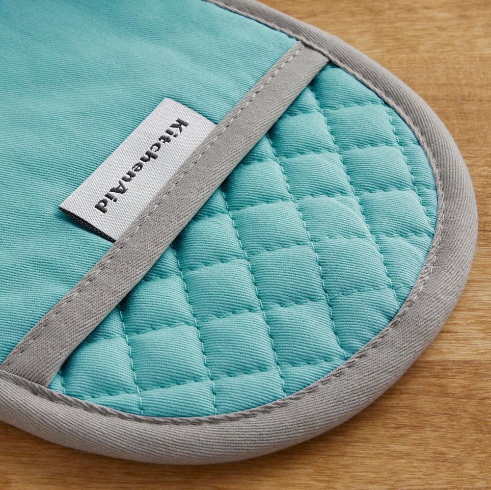 Asteroid Pot Holder 2-Pack Set Aqua 6.5"x10