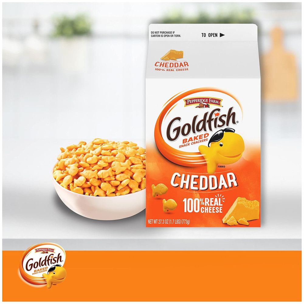 Cheddar Cheese Crackers, 27.3 Oz Carton