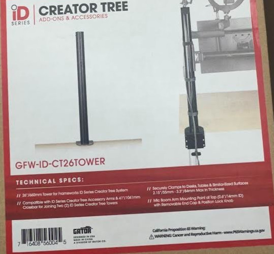 Gator Tower for Frameworks ID Series Creator Tree System (26") GFW-ID-CT26TOWER