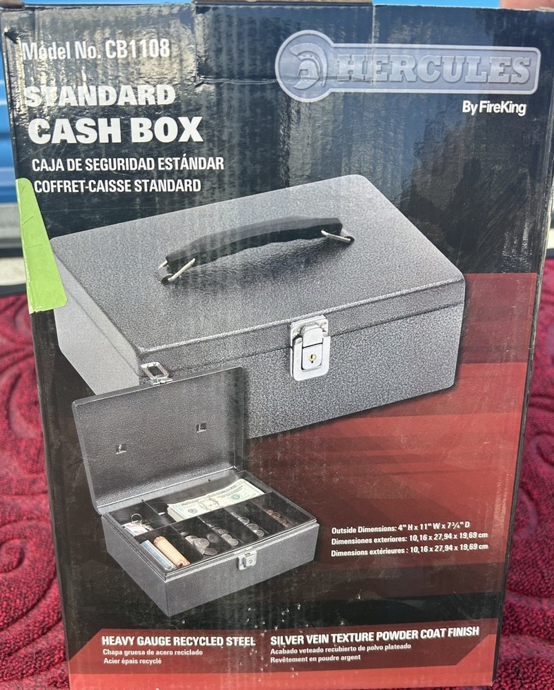 Standard Locking Cash Box CB1108 Hercules