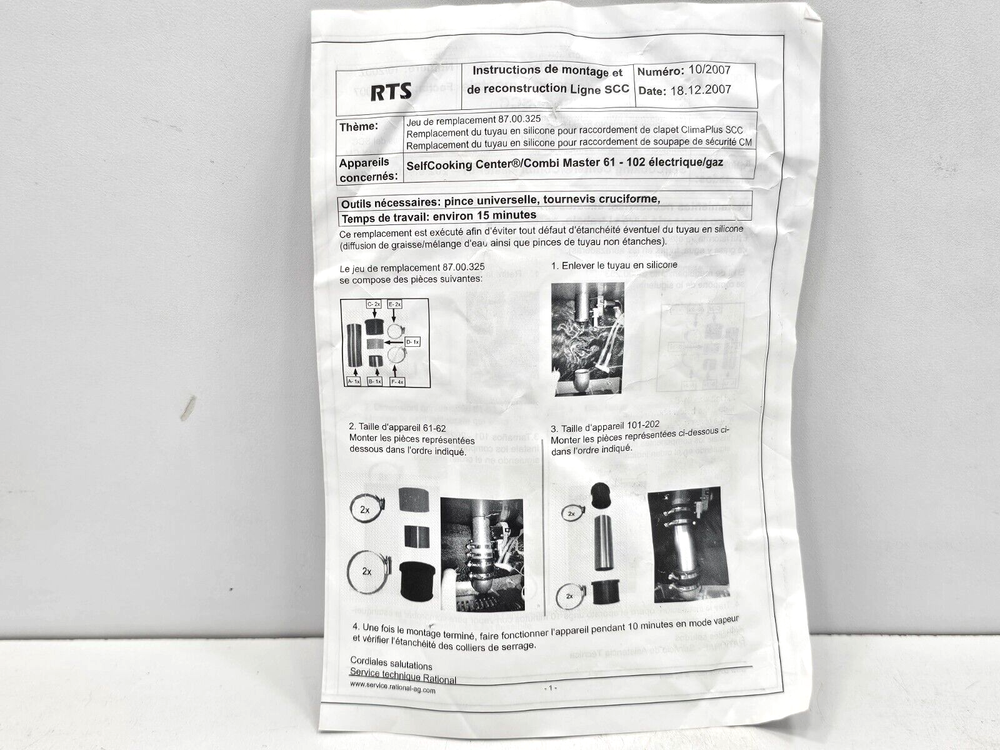 87.00.325 RATIONAL CONVERSION KIT