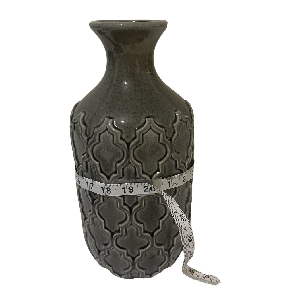 Modern Gray Ceramic Vase