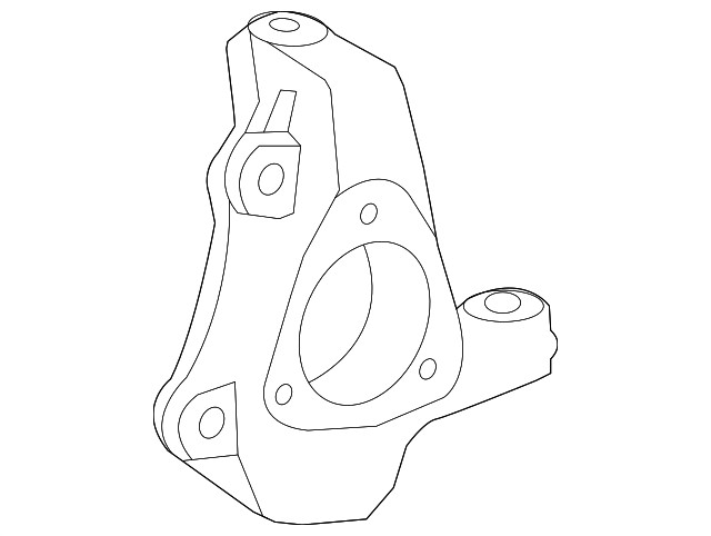 Genuine GM Driver Side Steering Knuckle 20998090