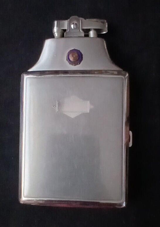 Vintage Ronson MasterCase Cigarette Case Lighter Combo Art Deco-Rare