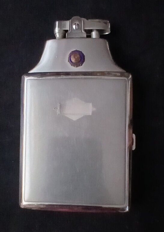 Vintage Ronson MasterCase Cigarette Case Lighter Combo Art Deco-Rare