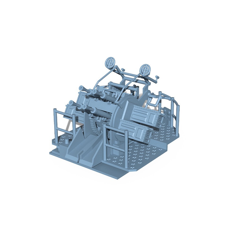 1/350 Details Up British Navy 2pdr Pompom Gun Elevation Angle Without Shield