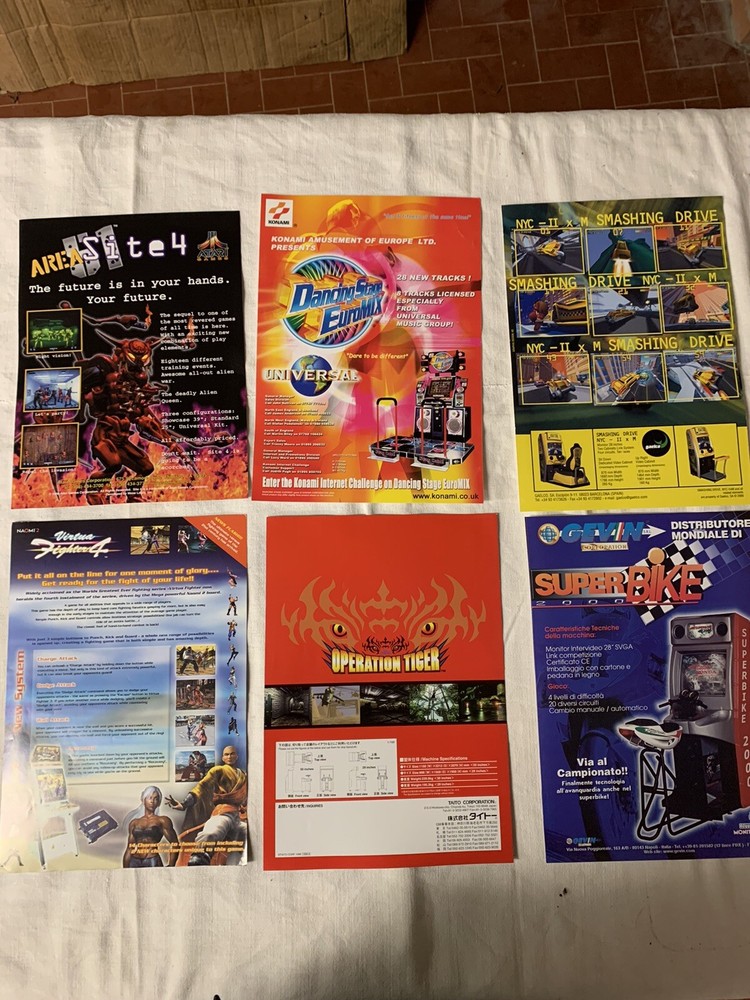 Jamma Arcade Video Games Brochure Brochure