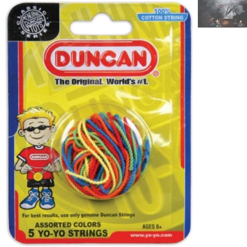 Yo-Yo Replacement Strings Set - Pack of 5 Cotton Strings in Bright Colors