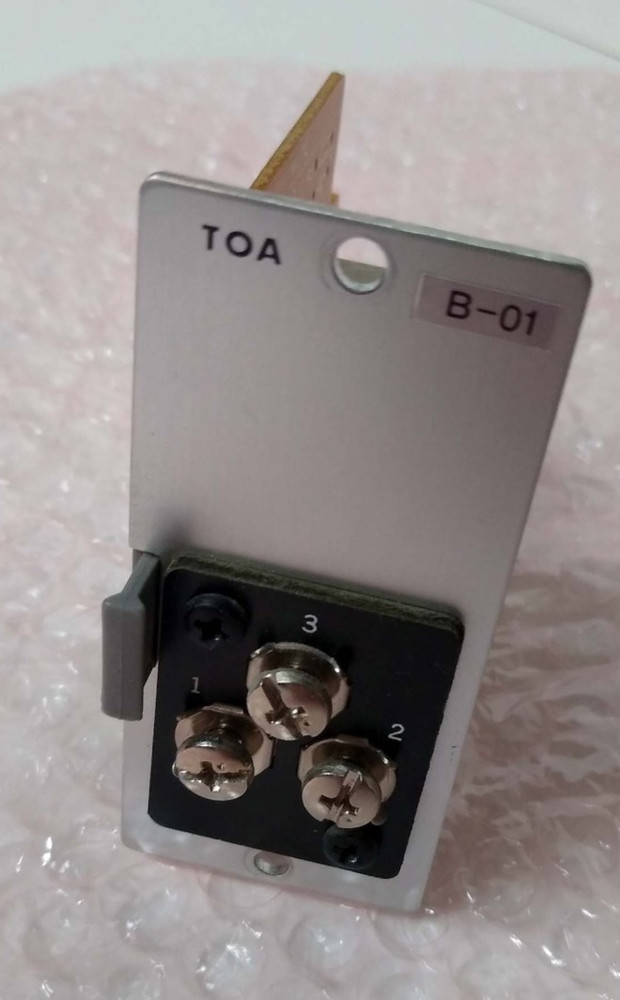 TOA  B-01 Unbalanced Line Input Module Inputs and Gain Control