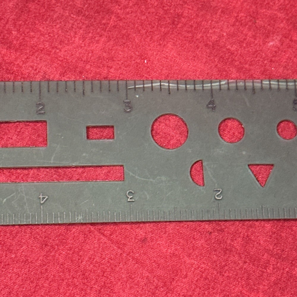 RapiDesign Stencil Template Guide 20 Drafting Geometric Square Circle Rectangle