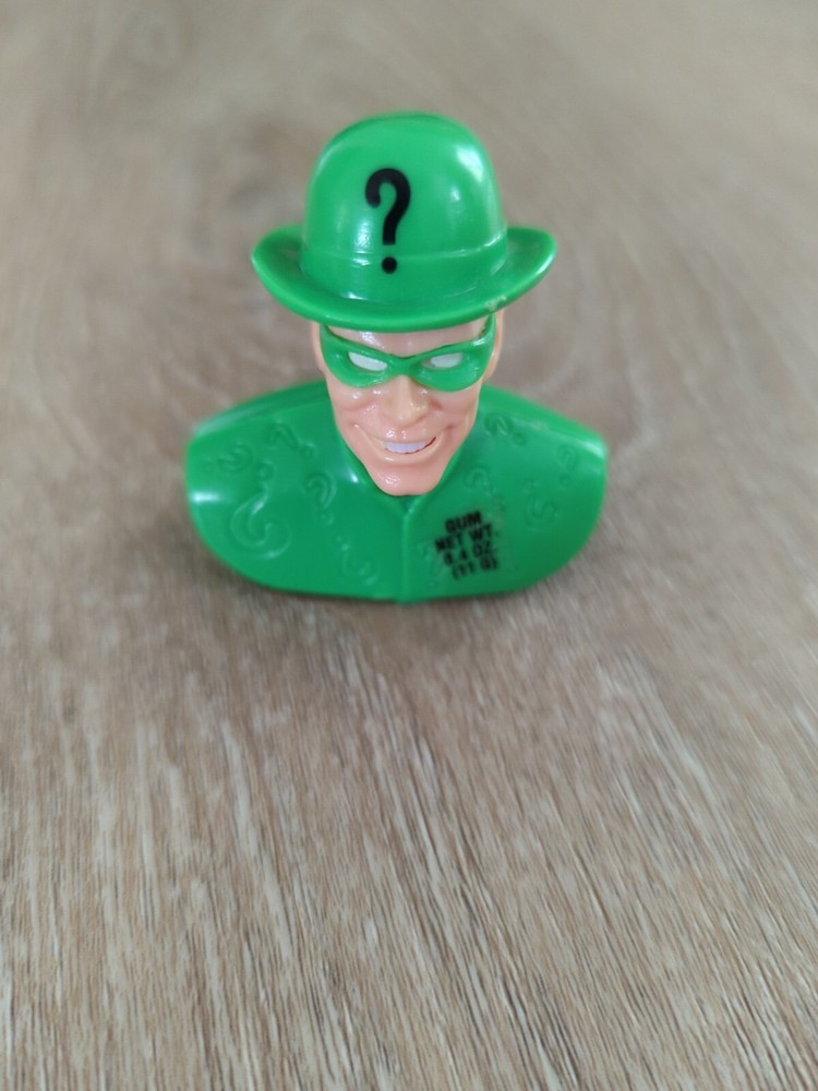 Vintage 1995 BATMAN FOREVER The Riddler Candy Head Container bubble gum DC COMIC
