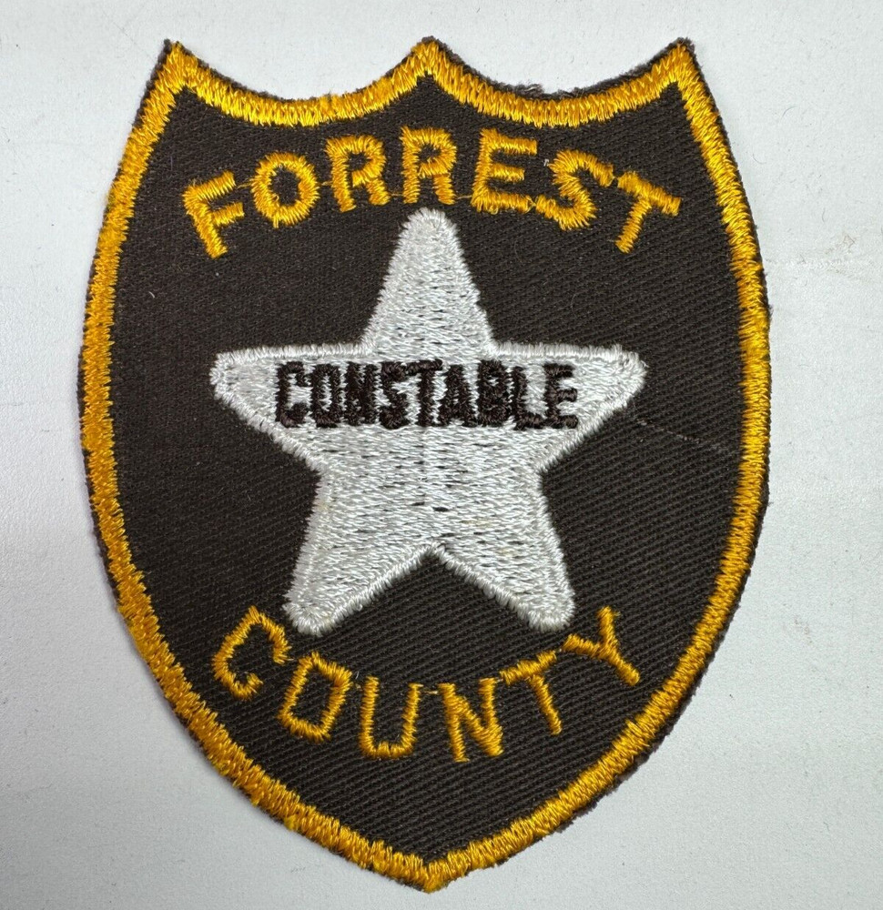Forrest County Constable Mississippi MS 3.75" Patch W6