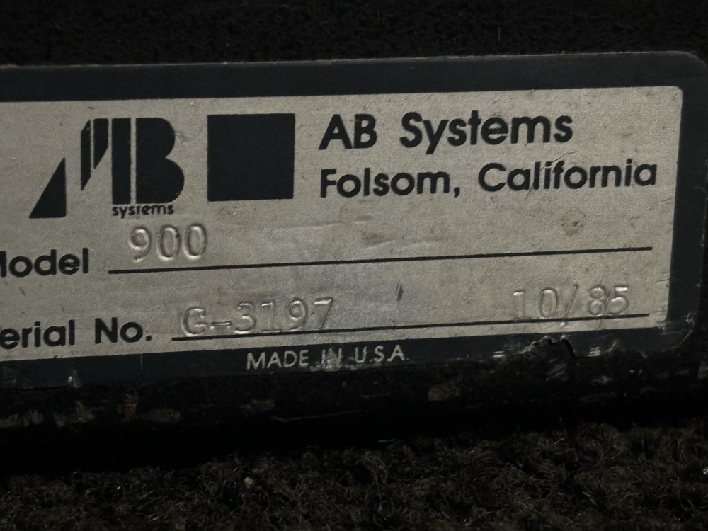 AB Systems Precedent Series 900 Power Amplifier UNTESTED POWERS ON AS-IS