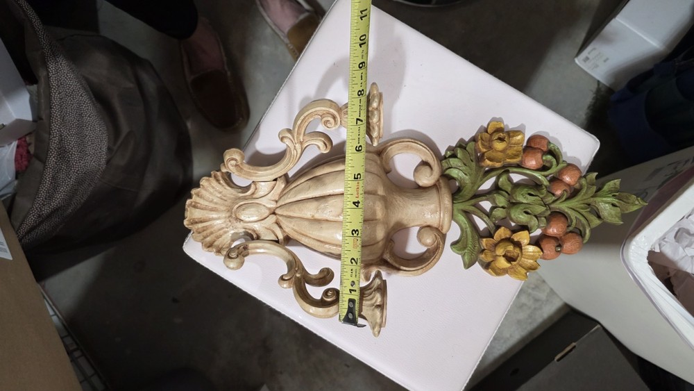 Vintage 1970's Plastic Wall Sconces
