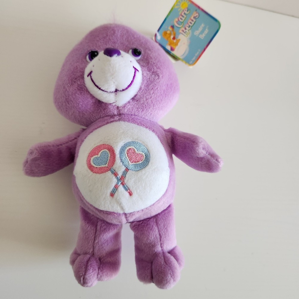 Care Bear Share Plush 2003 Color Purple