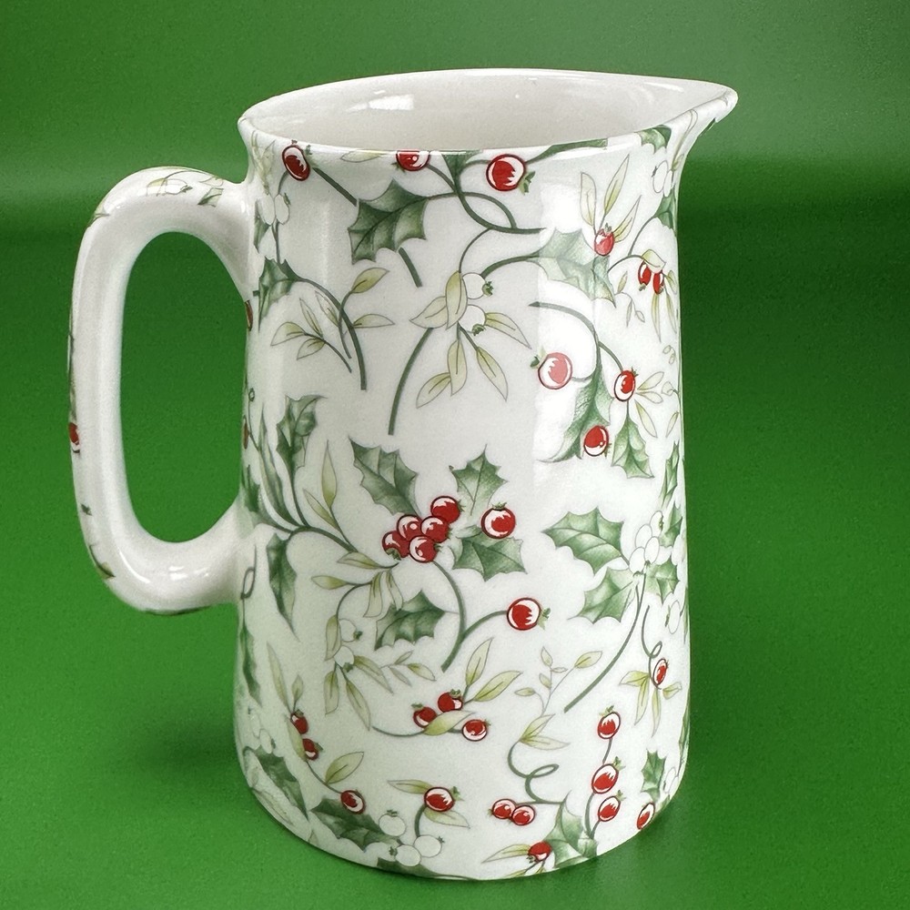 Reflections Fine Bone China Winterberry Pitcher small Gorgeous Pattern