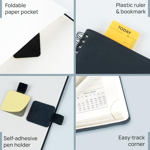 2026 Planner (Medium - 6.5'' x 8.5'') with Hourly Schedule, Vertical Layout -