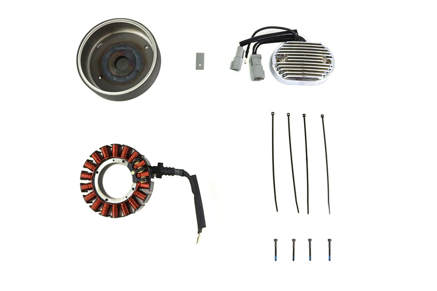 Alternator Charging System Kit 50 Amp for Harley-Davidson
