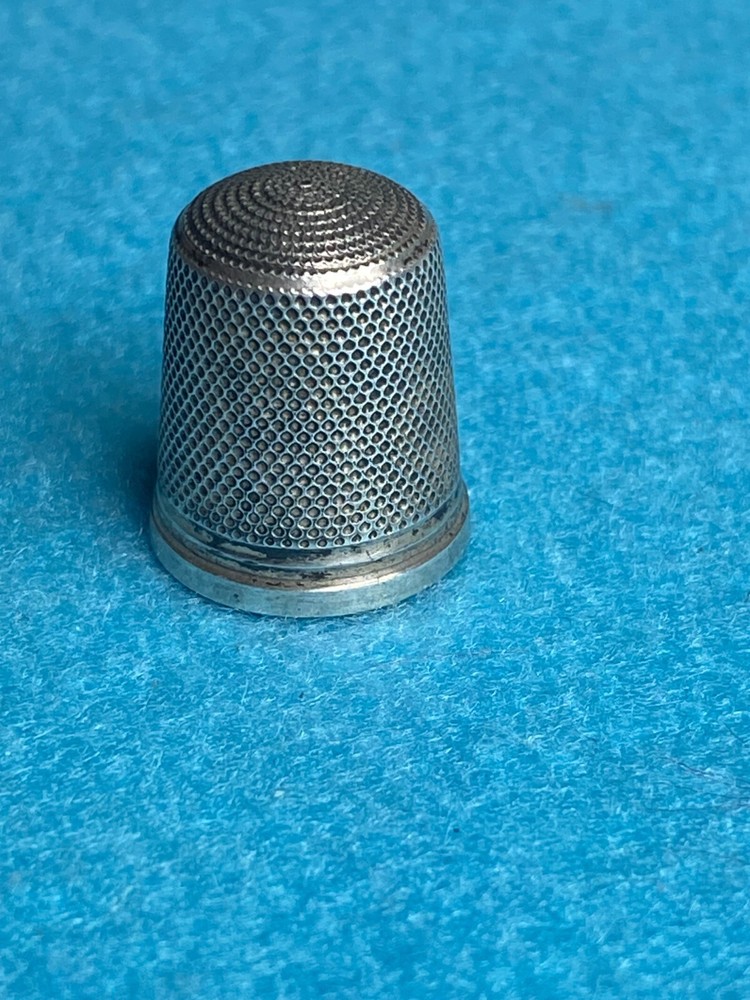 Small Silver Thimble with Hallmarks