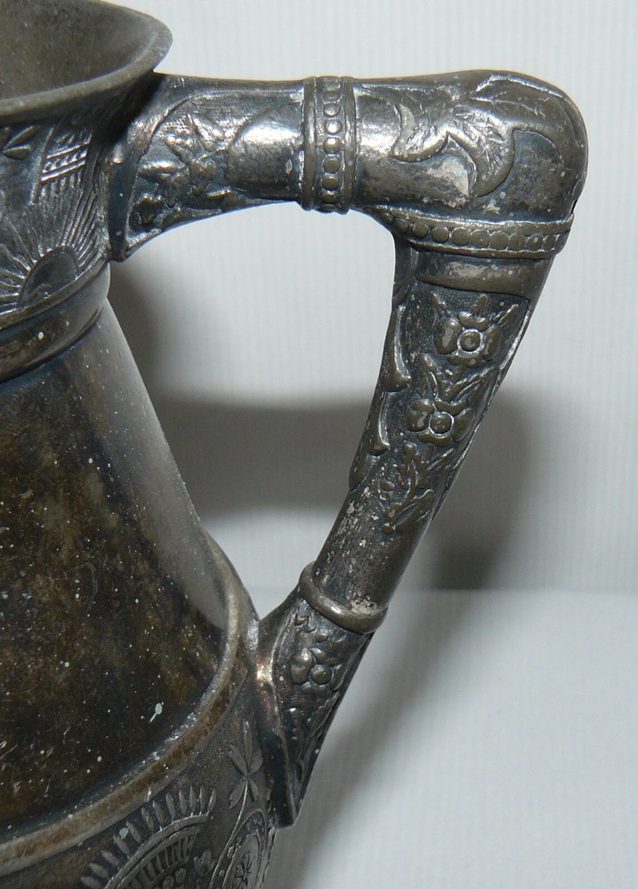 Silver Plated 4 Footed Creamer Pitcher Deco Style