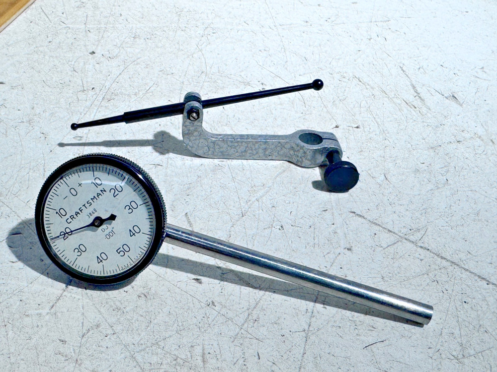 Vintage Craftsman Plunge Dial Indicator Test Set 3868