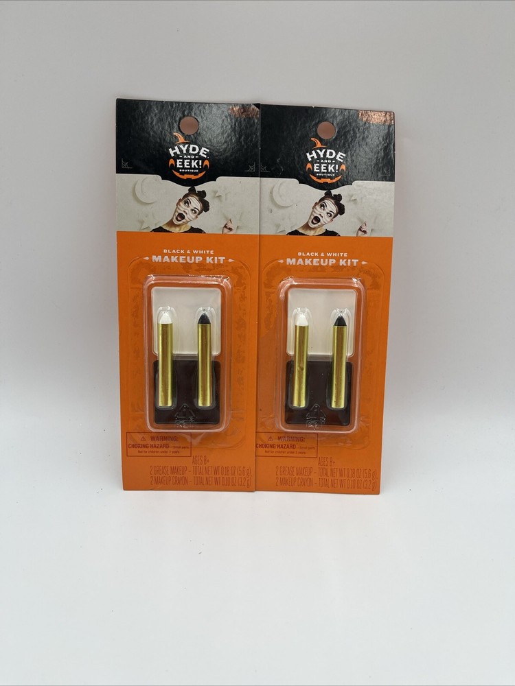 2 - Halloween Makeup greese makeup & crayons Cosplay Face Paint Black White