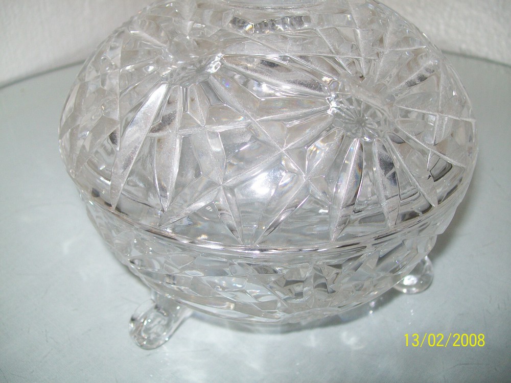 Cyrstal Clear Heavy Lidded Candy