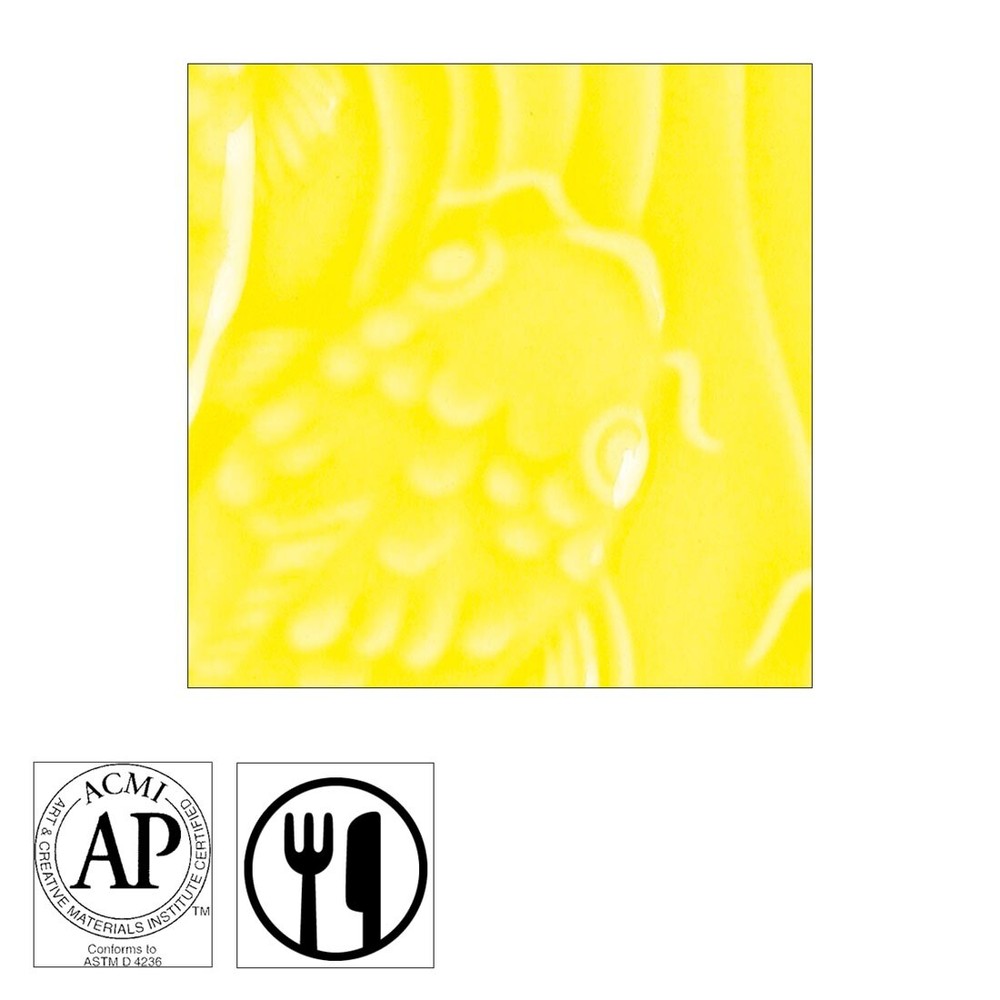 AMACO Gloss Glaze Canary Yellow