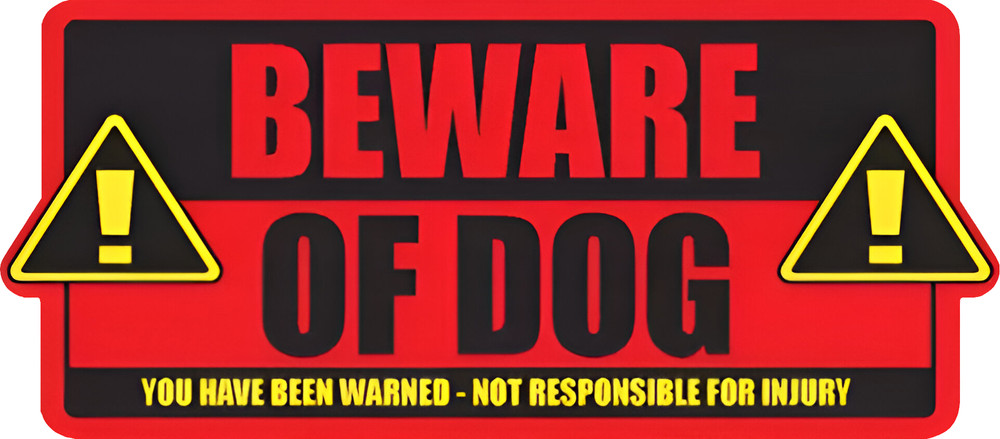 Beware of Dog sticker Decal