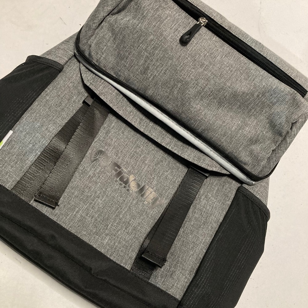 Logomark Logan RPET 18-Can Backpack Cooler - Gray