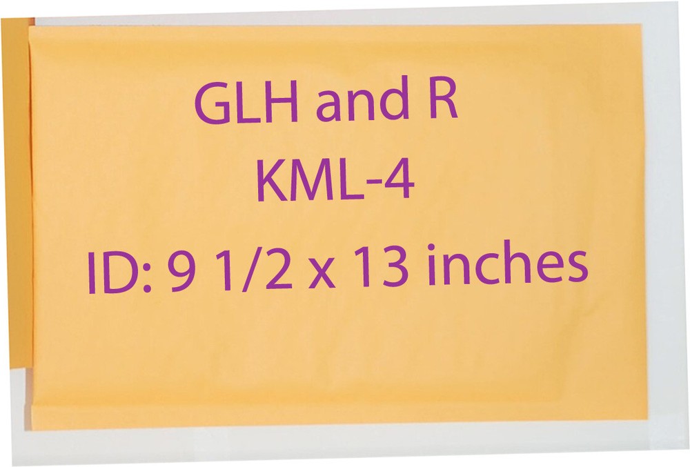 6 each, Kraft #4 Bubble padded Envelope Mailers, OD:10 1/2" X 13 1/2"