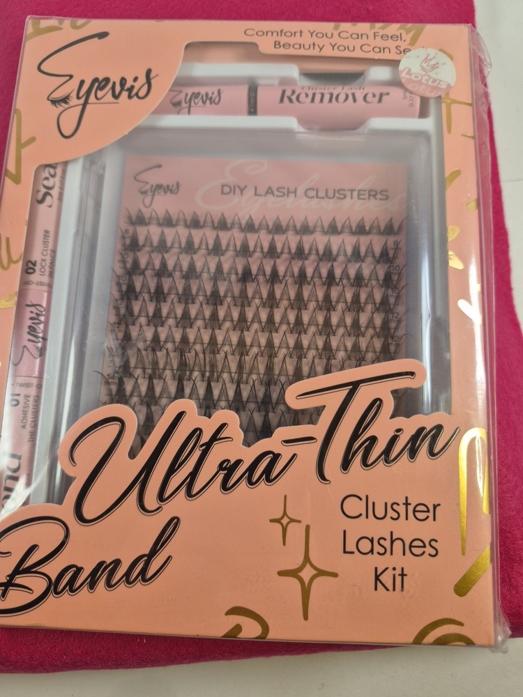 Eyevis Ultra Thin Band Cluster Lashes Kit