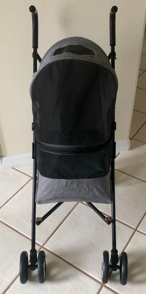 Pet Stroller, Carrier, Foldable, 4 Wheels, Travel Dog, Cat Stroller