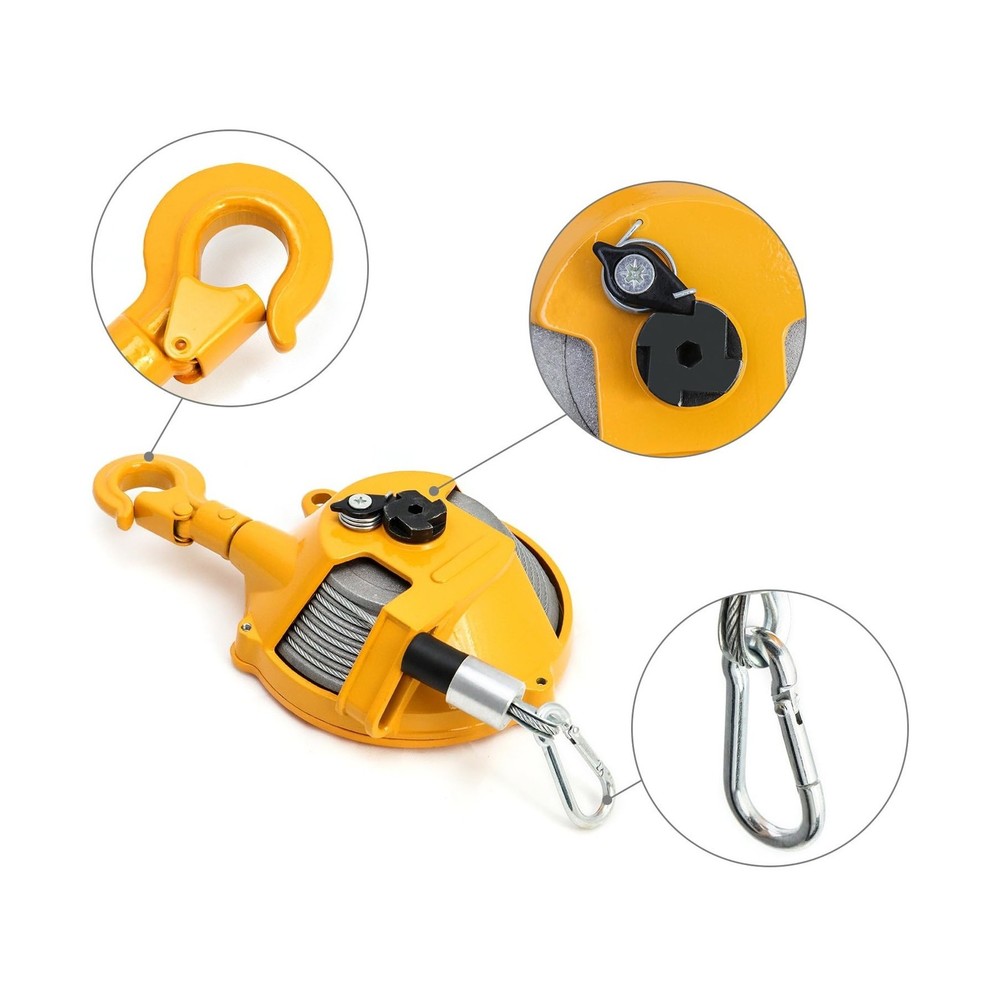 QWORK 2 Pack Spring Balancer, 7-11lbs(3-5kg) Retractable Balancer with 5 Ft L...