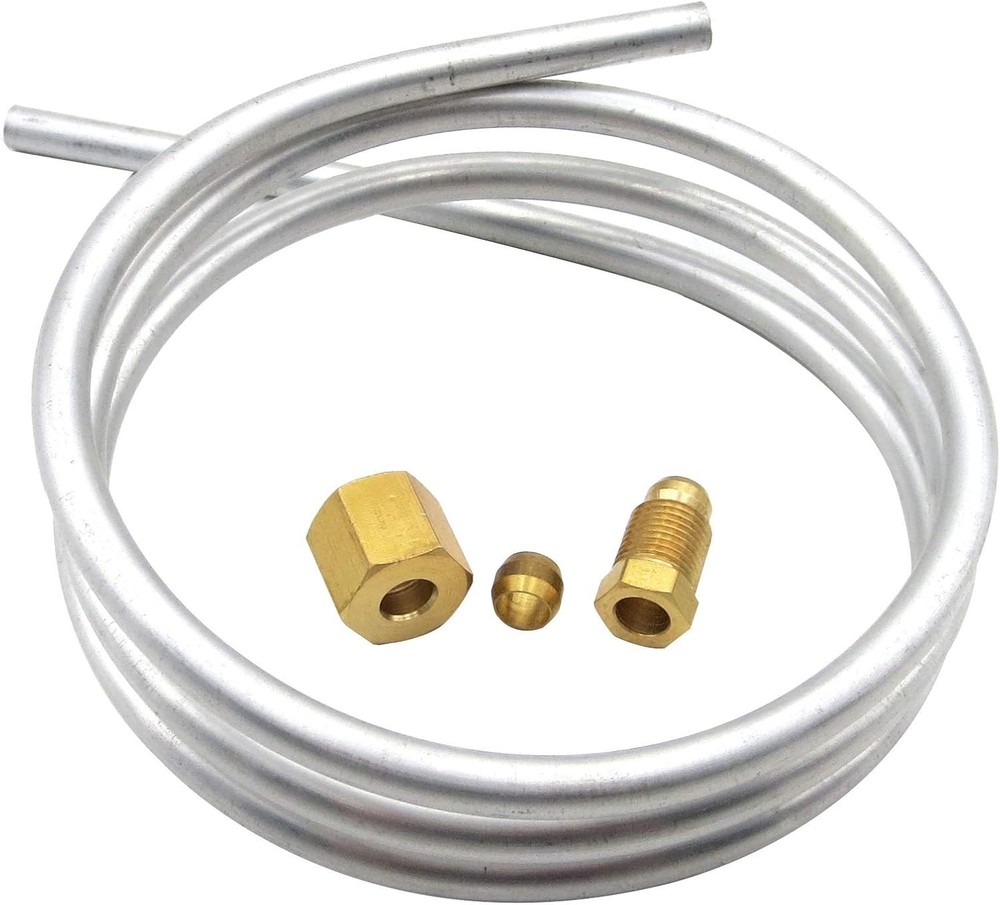 0.24" Aluminum Tubing with Olive Fittings for Gas Water Heater - 1m