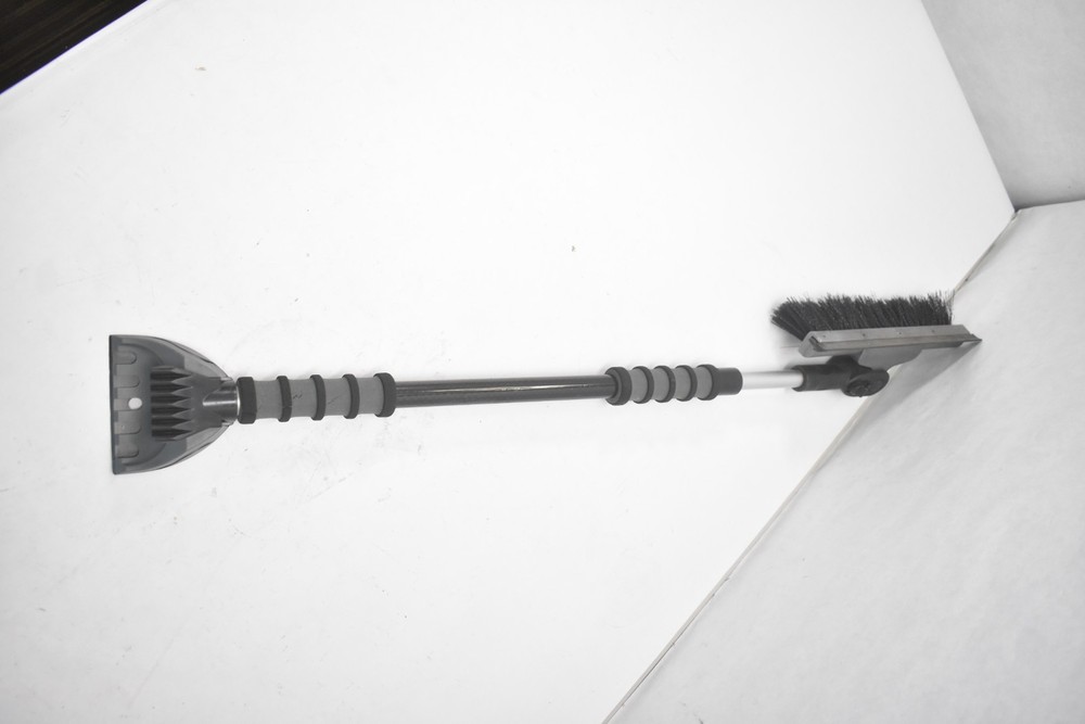 Mallory Snow Broom & Scraper Telescopic Handle 10-3/4" Wide x 48" Handle