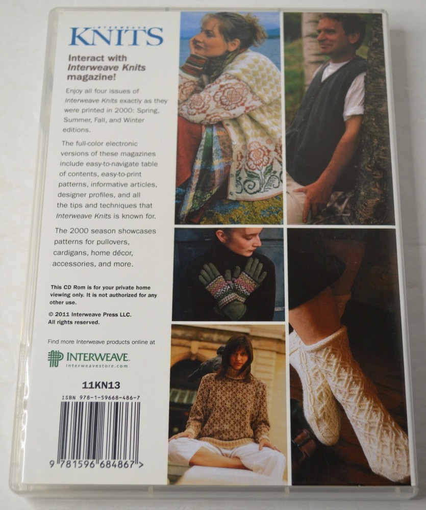 2011 INTERWEAVE KNITS 2000 COLLECTION CD ROM REQUIRES COMPUTER