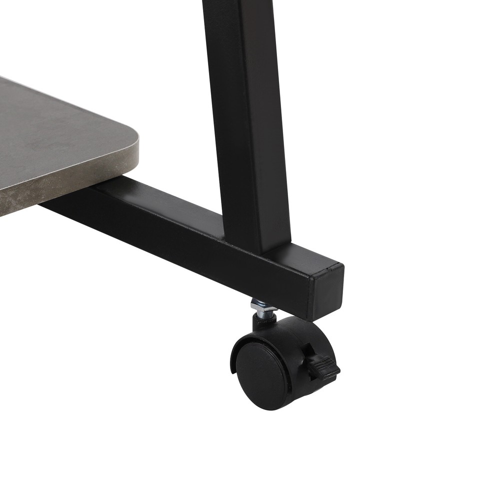 Modern Free Standing Home Office Desk Rolling Computer Desk 3-tier Computer Desk
