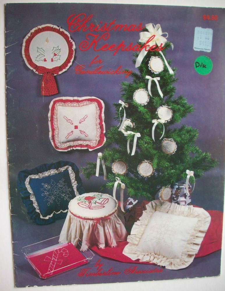 Christmas Keepsakes Candlewicking embroidery pattern ornaments decor