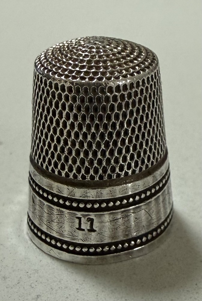 Sterling Silver Sewing Thimble size 11
