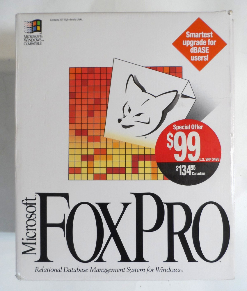 OPENED/SEALED CONTENTS - Microsoft FoxPro Database Management Ver. 2.6