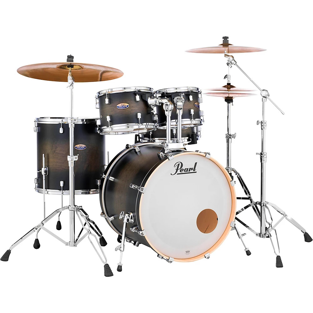 Pearl Decade Maple 5-Piece Shell Pack Satin Black Burst