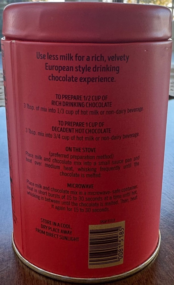 Trader Joe's Drinking Chocolate - New, Unopened containers
