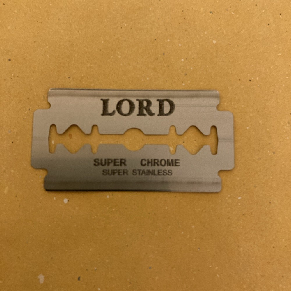5 Double Edge Razor Blades, Lord Super Chrome