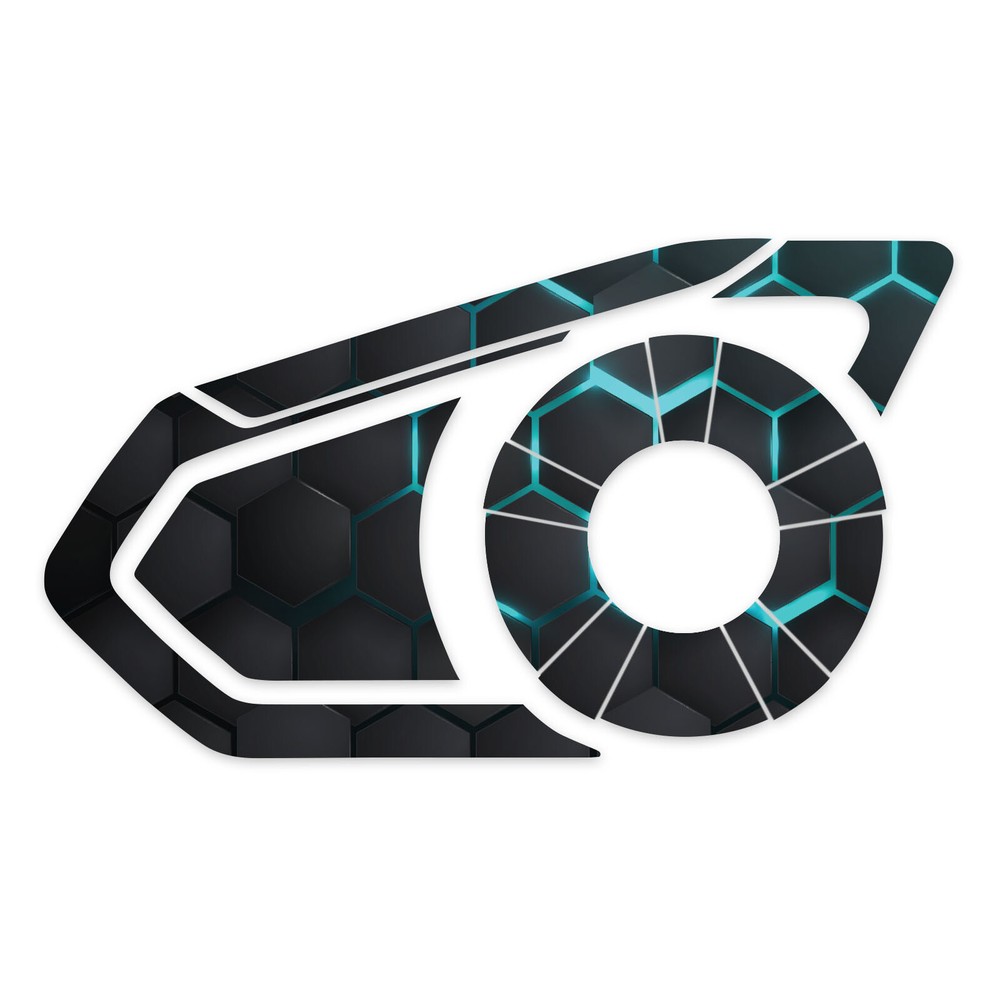 Hexagon 1 Pcs For SENA 30K Intercom Device Sticker