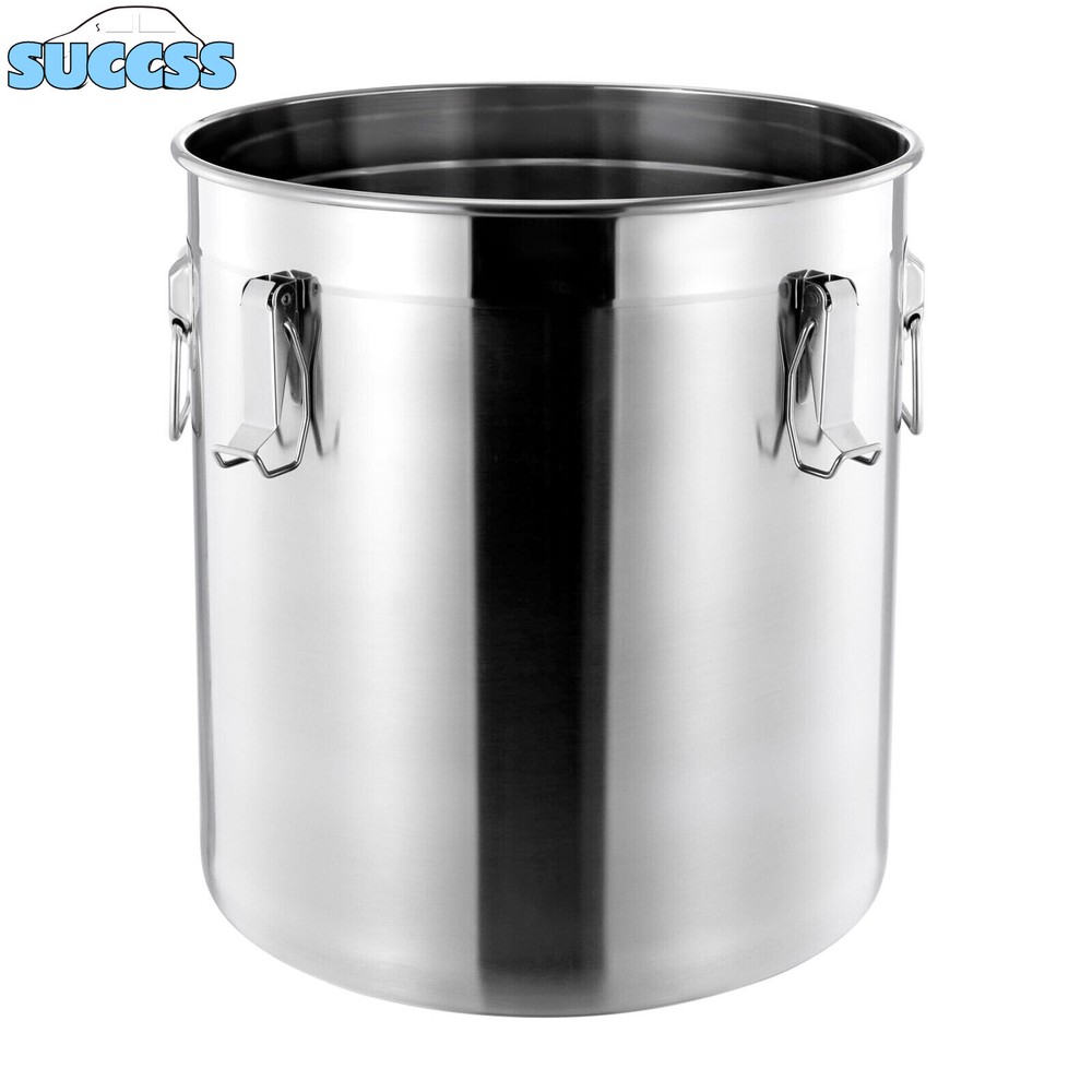 48L Stainless Steel Airtight Container Rice Cereal Grain Container Storage Box