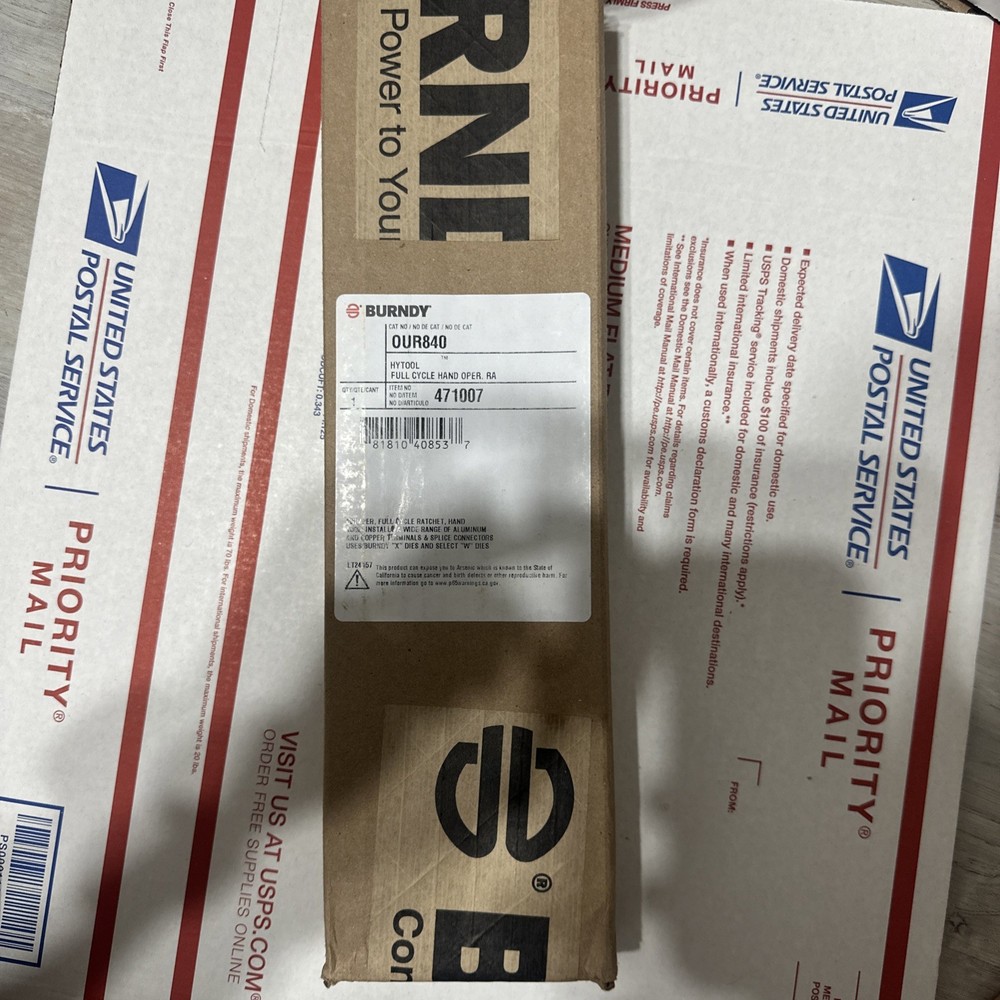 BURNDY OUR840 Ratchet Crimper