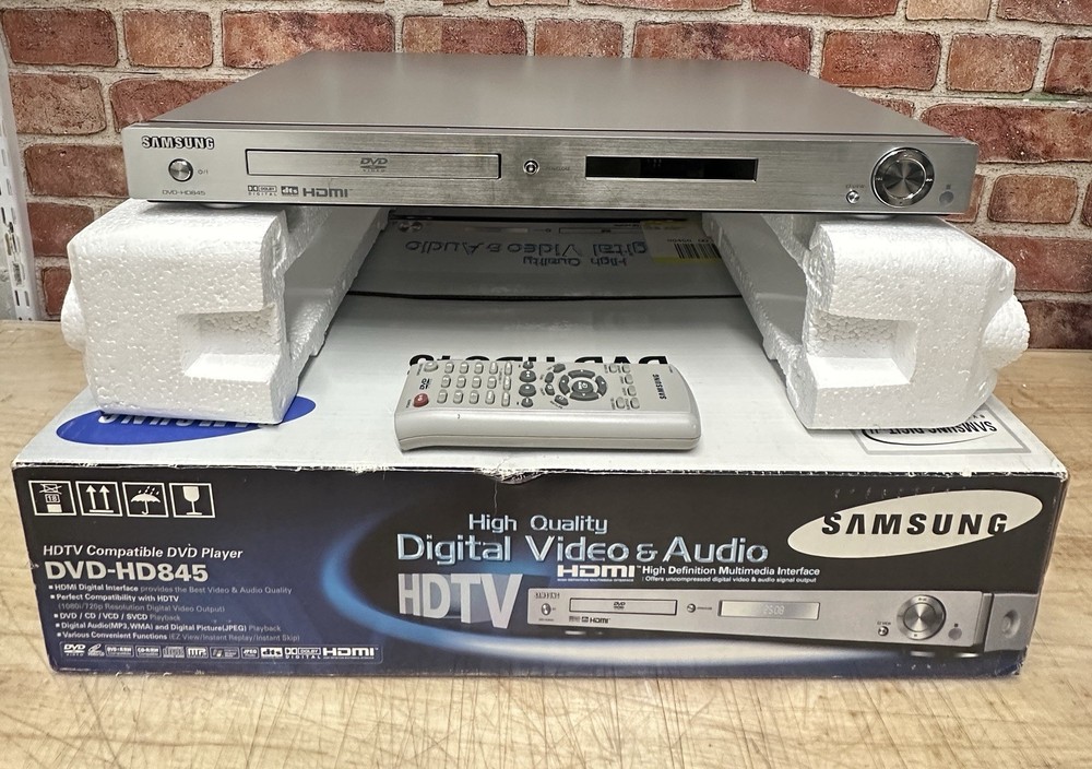Samsung DVD-HD845 In Box And Remote