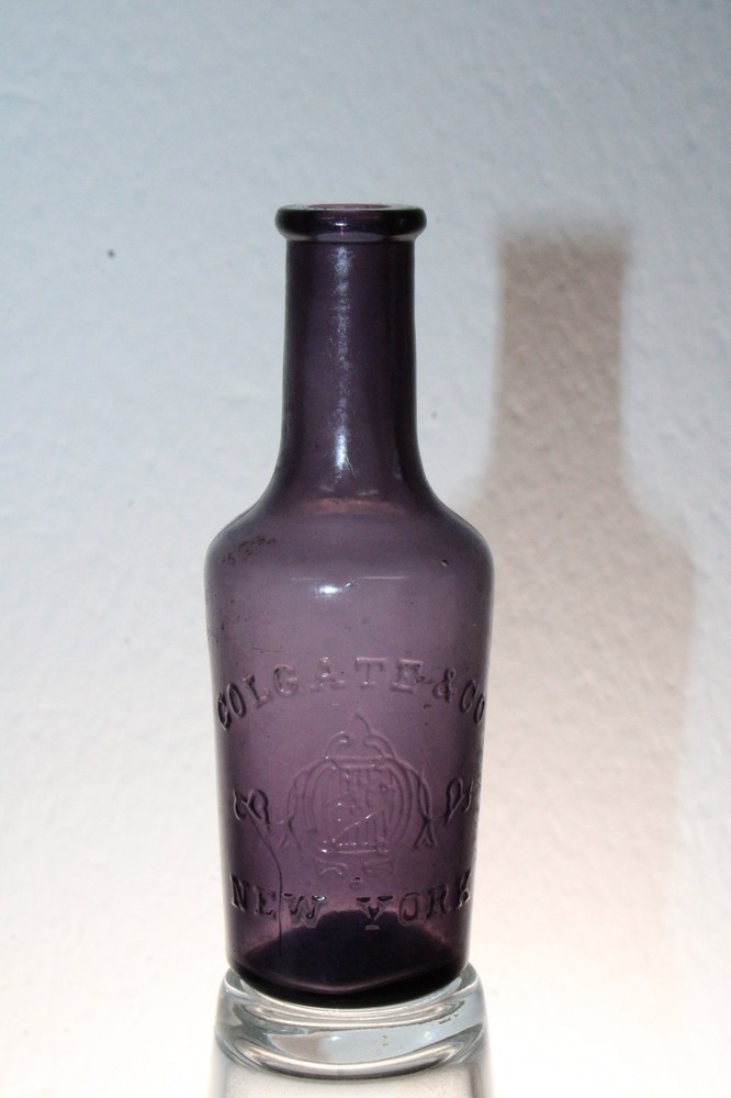 COLGATE & CO BOTTLE NEW YORK  PURPLE 4''